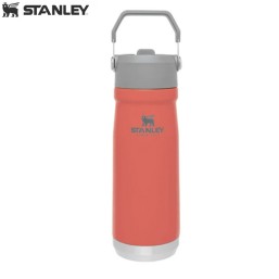 Термобутылка с трубкой​ Stanley Flip Straw 0,5L Orange