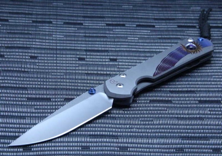 Нож Chris Reeve Large Sebenza 21 Unique Graphics Ametyst Cabochon L21UN E Amethyst SS15