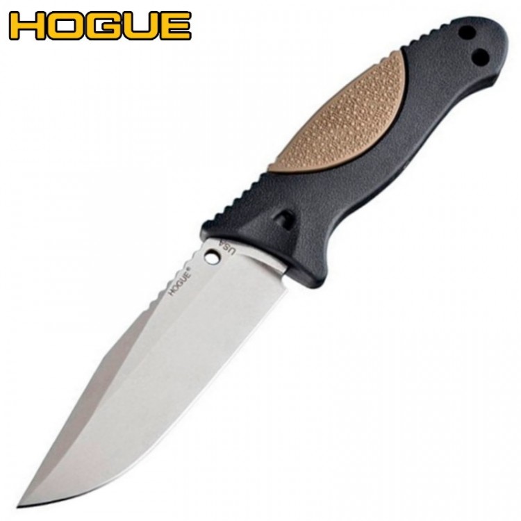 Нож Hogue EX-F02 4.5" Clip Point Stonewash Black/Desert 35253TFR