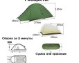 Naturehike CNK2350WS020 Cloud Up Pro 2-местная желтая