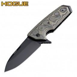 Нож Hogue EX-02 Spear Point Flipper Green/Grey G10 34218BK