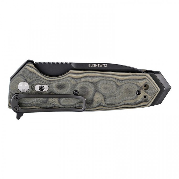 Нож Hogue EX-02 Spear Point Flipper Green/Grey G10 34218BK