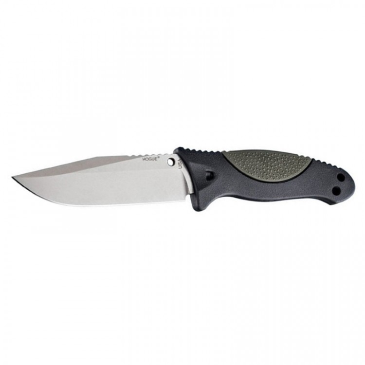 Нож Hogue EX-F02 4.5" Clip Point Stonewash Black/Green 35251TFR