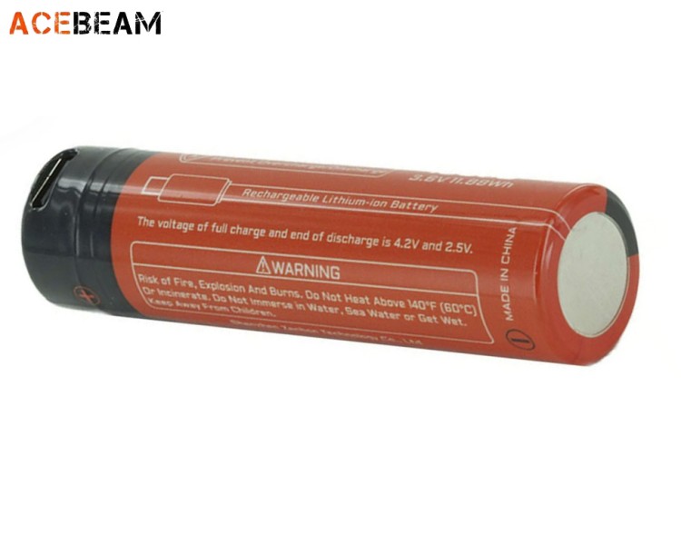 Аккумулятор Acebeam AB18CP33 18650 3,6 В 3300 mAh (+USB порт зарядки)