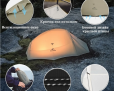 Naturehike CNK2350WS020 Cloud Up Pro 1-местная, желтая