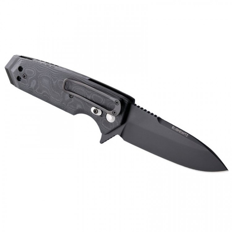 Нож Hogue EX-02 Spear Point Flipper Black/Grey G10 34219BK