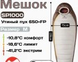 Naturehike CNK2550WS014 SP1000 Snow Petrel Mummy дымчато-коричневый (размер M/L)