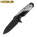 Нож Hogue EX-02 Spear Point Flipper Skulls & Bones Black G10 34219BKS
