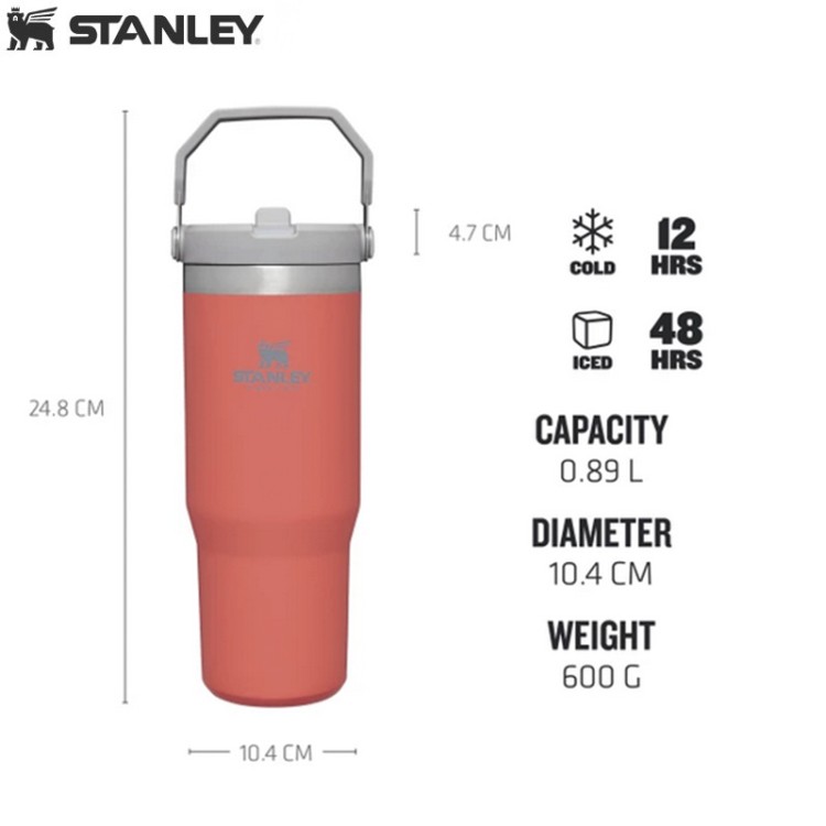 Термокружка Stanley Flip Straw Tumbler 0,89L Red