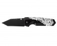 Нож Hogue EX-02 Tanto Thumb Stud Skulls & Bones Black 34249BKS