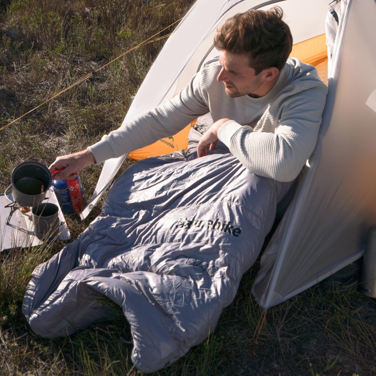 Naturehike NH18C400-D CW400 из утиного пуха серый (размер M)