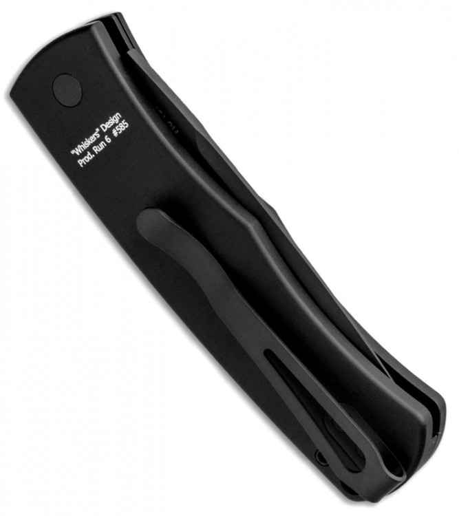 Нож Pro-Tech Whiskers Magic All Black Carbon Fiber BR-1.22SB
