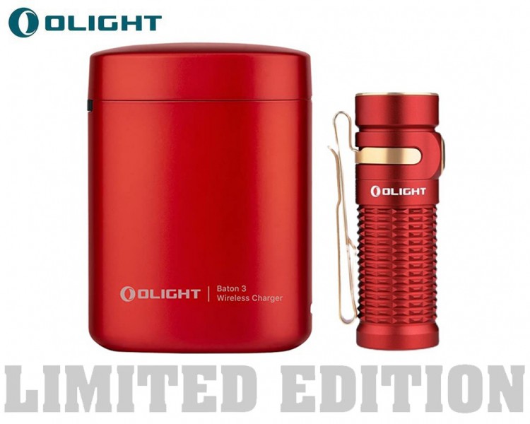 Olight Baton 3 Red Premium Edition