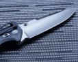 Нож Hogue EX-02 Spear Point Thumb Stud Stonewash Black/Grey 34259TF